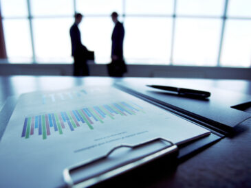 Företagsmiljö med statistik