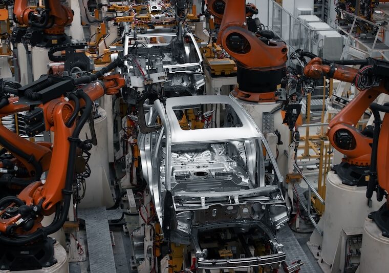 Monteringslinje vid serieproduktion inom fordon